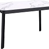 Кухонный стол Kenner AA1200 (черный/керамика/мрамор белый)