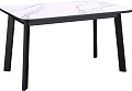 Кухонный стол Kenner AA1200 (черный/керамика/мрамор белый)