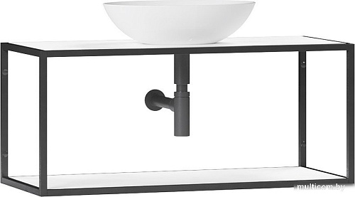 Belux Тумба под умывальник Аляска НП 100 (1, белый глянцевый)