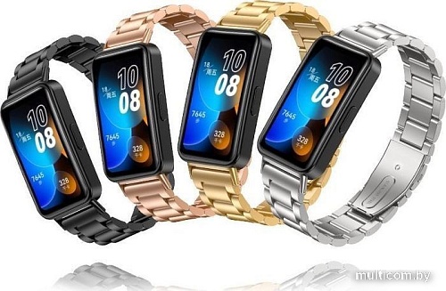 Браслет Rumi Heavy металлический для Huawei Band 8 (золотистый)