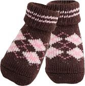 Носочки для животных Puppia Argyle PAMD-SO072-BR-S (S, коричневый с ромбами)
