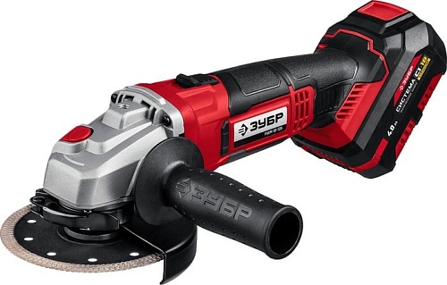 Угловая шлифмашина Зубр УШМ-18-125-41 (с АКБ, кейс)
