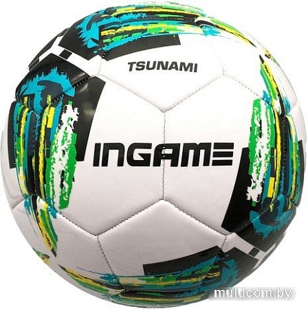 Мяч Ingame Tsunami 2020 (5 размер, белый/зеленый)