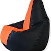 Кресло-мешок Mio Tesoro Груша Kombo XXL GF-130x85-CHO (черный/оранжевый)