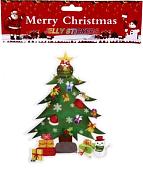 Наклейка на окно Серпантин Елочка новогодняя 19x20 см (зеленый) 185-0208