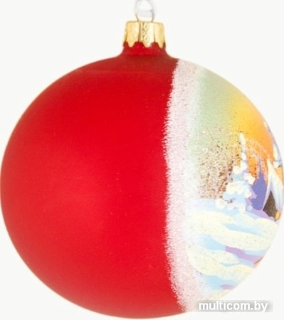 Елочные игрушки Грай Деревенская церковь Ш100-41 (красный)