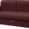 Диван Сириус Лидер-1 НПБ 185x110 (Eva 15 велюр темно-бордовый)