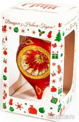 Елочные игрушки Грай Прожектор-сосулька Ф-57 (красный)