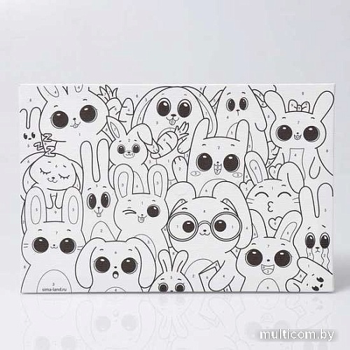 Картина по номерам Школа талантов Забавные зайчата 9085899