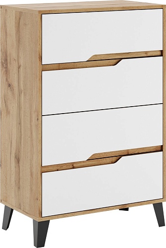 Комод ЭлиГард Eyva 4S (дуб вотан/белый)