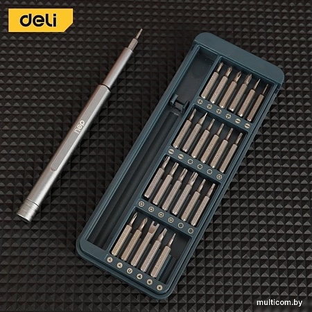 Набор отвертка с битами Deli DL241025 (24 предмета)