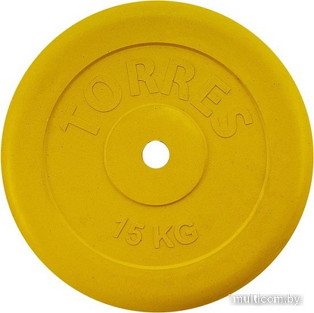 Диск Torres PL504215 25 мм 15 кг (желтый)