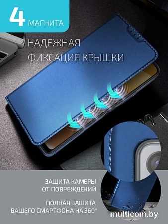 Чехол для телефона Volare Rosso Book case series для Samsung Galaxy A12 (синий)