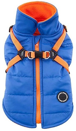 Шлейка-жилетка Puppia Mountaneer ll PAPD-VT1366-RB-L (голубой)