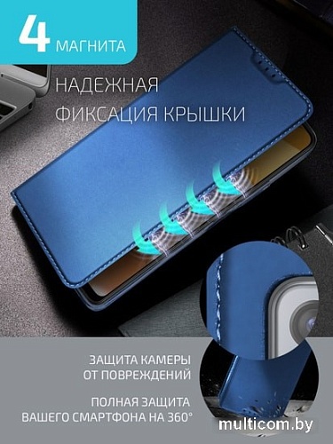 Чехол для телефона Volare Rosso Book case series для Samsung Galaxy A12 (синий)