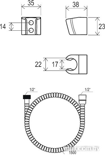Душевой гарнитур Ravak 901.00 [X07P005]