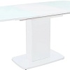 Обеденный стол Leset Денвер 1Р (белый/стекло белое)