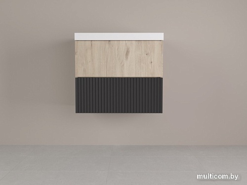 Style Line Тумба под умывальник Стокгольм ВЛДСП 65 2 ящика (подвесная)