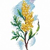 Набор для вышивания Овен Веточка мимозы 1420