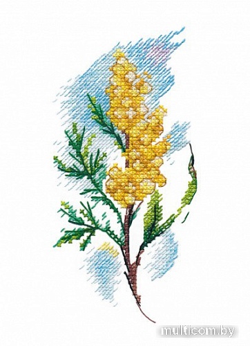 Набор для вышивания Овен Веточка мимозы 1420
