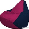 Кресло-мешок Flagman Груша Макси Г2.1-378 (фуксия/тёмно-синий)