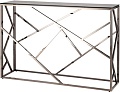 Консольный стол Stool Group Арт Деко 115x30 ECST-015-BG-SK (стекло Smoke/сталь темный хром)