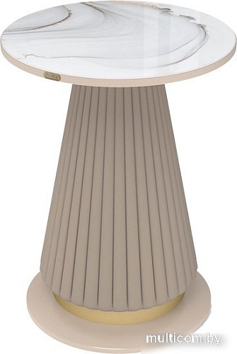 Журнальный столик Sheffilton SHT-CT38-C2 (корица/мраморное золото)