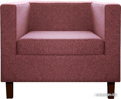 Интерьерное кресло Brioli Билли Д (рогожка, J10 сиреневый/темные ножки)