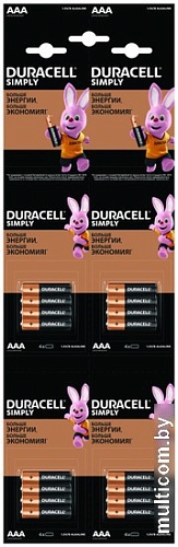DURACELL Simply AAA LR03 16шт