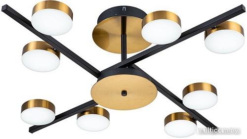 Люстра средней высоты Escada 10266/8 (черный/латунь)