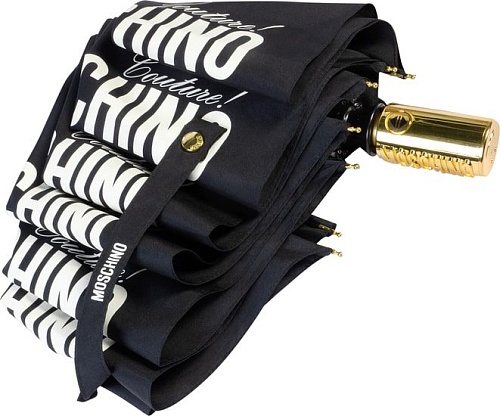 Зонт Moschino 8730-OCA Couture Gold Black