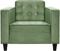 Интерьерное кресло Brioli Вилли (велюр, B61 мятный/темные ножки)