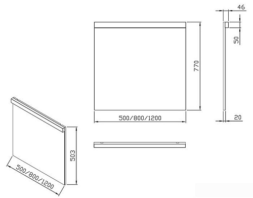 Ravak Зеркало Natural 80 X000001057