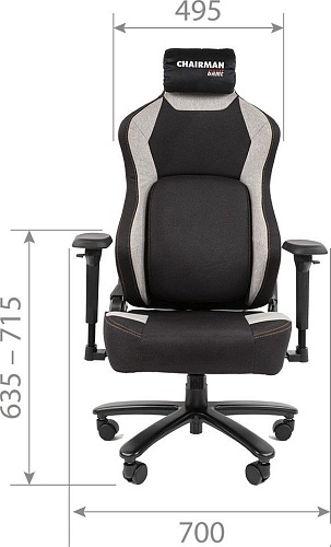 Игровое (геймерское) кресло CHAIRMAN CH30 (черно-серый)