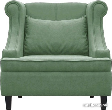 Интерьерное кресло Brioli Людвиг (велюр, B61 мятный/темные ножки)