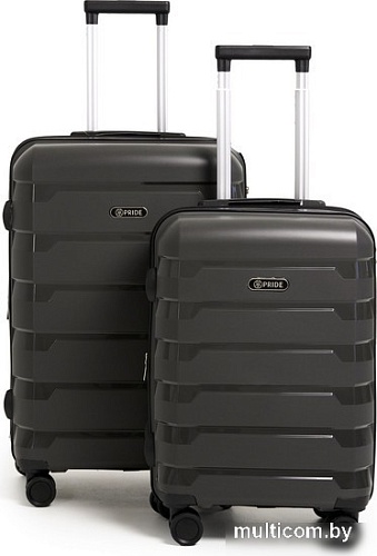 Чемодан-спиннер Pride PP-9602 (S, серый)