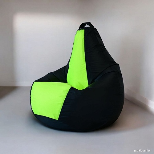 Кресло-мешок Mio Tesoro Груша Kombo XXL GF-130x85-CHN (черный/неон)