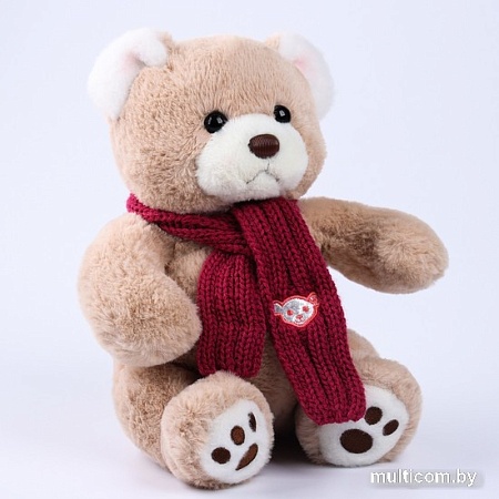 Классическая игрушка Milo Toys Little Friend Мишка с розовыми шарфом 9905636