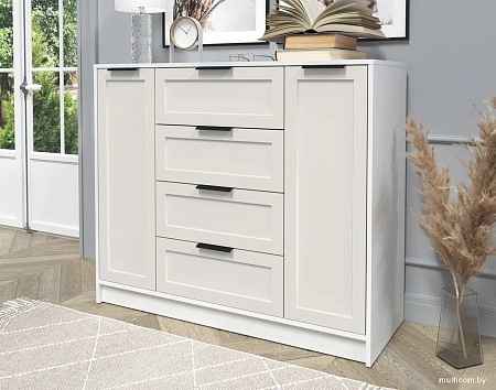 Тумба Интерлиния Концепт Тренд КТ-Т120 (белый платинум/кашемир)