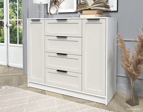 Тумба Интерлиния Концепт Тренд КТ-Т120 (белый платинум/кашемир)