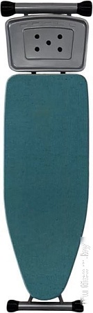 Чехол для гладильной доски Comfort Alumin С подложкой 120x42см (лен/мятно-бирюзовый)