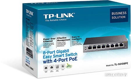 Коммутатор TP-Link TL-SG108PE