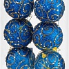 Елочная игрушка Elan Gallery Вензеля 970098 (6 шт, синий)