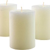 Набор свечей Мелт 100 мм (3 шт, слоновая кость)
