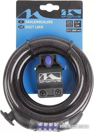 Тросовый велозамок M-Wave 230179