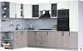 Готовая кухня Интерлиния Тренд 1.88x3.2 ВТ левая (луна/белый/серый каспий)