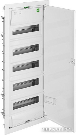 Бокс пластиковый Elektro-Plast MSF 5x12M (60M), N/PE 2x(2x25+20x16mm2+19x10mm2), мет. дверь, белый RAL9016, 853x358x97mm, IP30