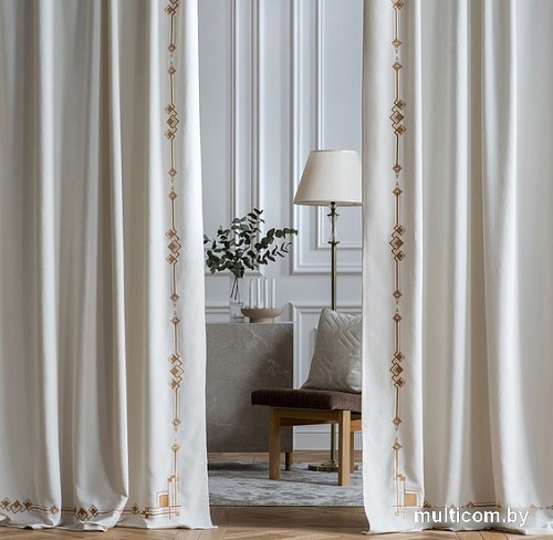 Комплект штор Pasionaria Бриджит 400x230 (2 шт, белый)