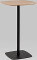 Барный стол Stool Group Form 60x60 T-005H (светлое дерево/черный)