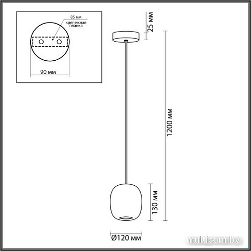Подвесная люстра Odeon Light Cocoon 5060/1CA